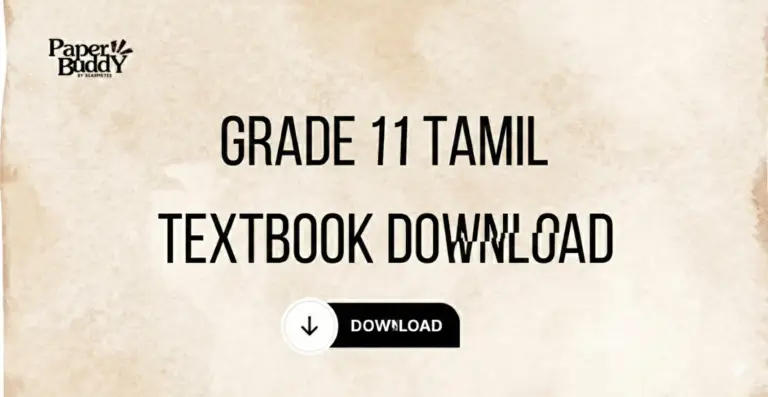 Grade 11 Tamil Textbook PDF Download – New Syllabus