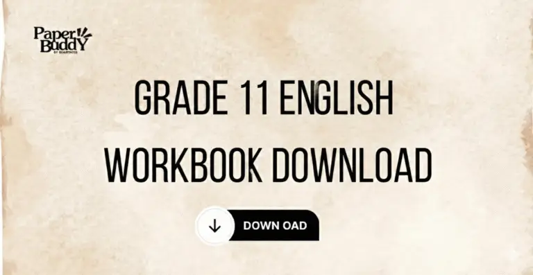 Grade 11 English Workbook