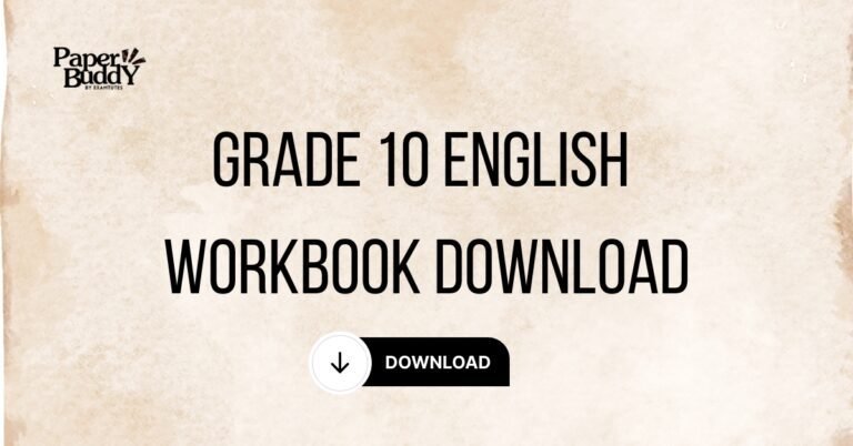 Grade 10 English Workbook PDF Download – New Syllabus
