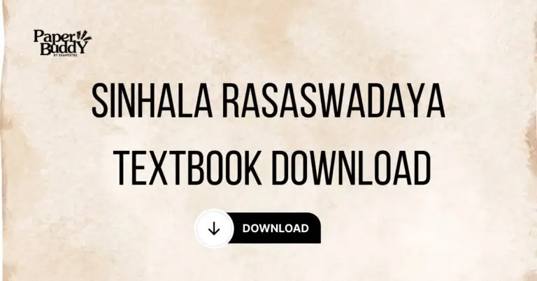 Grade 10 Sinhala Rasaswadaya Textbook PDF Download (New Syllabus)